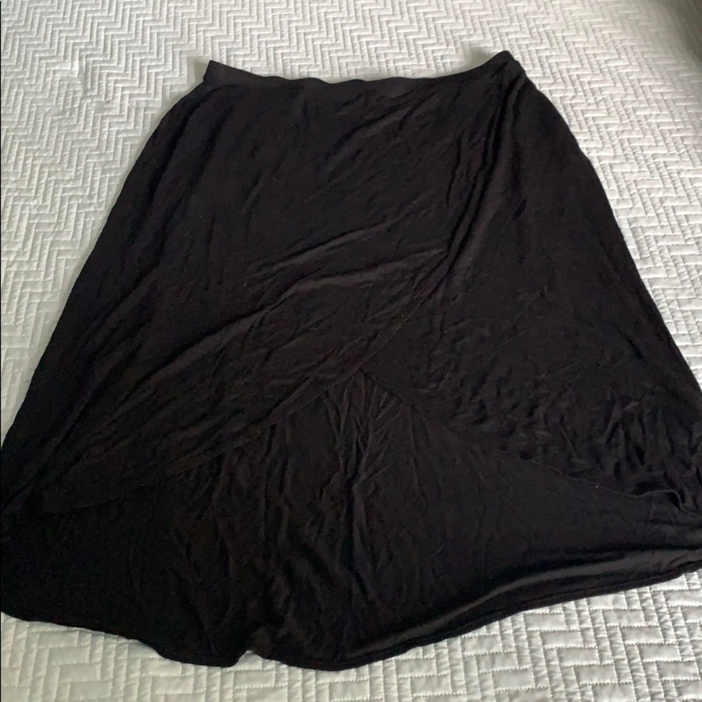 Black High Low Skirt
